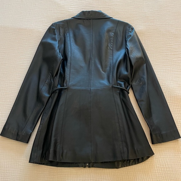 Vintage Black Leather Jacket - Picture 2 of 11